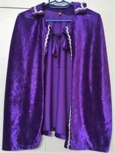 Kids Costumes to Hire - Purple Velvet Cape - Child